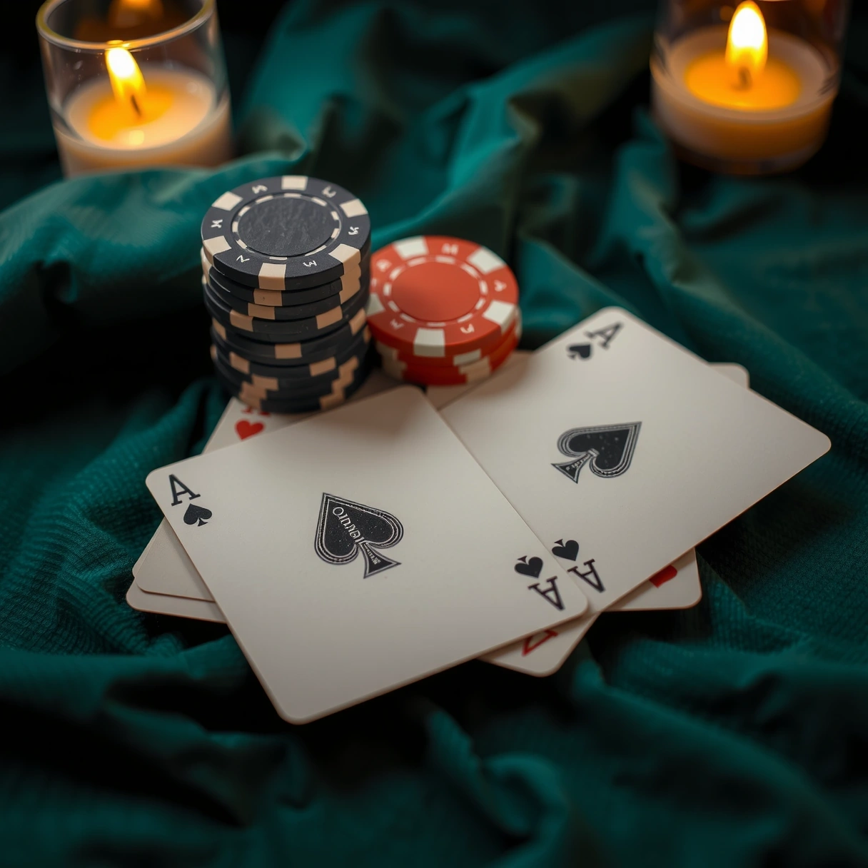 Professional poker setup